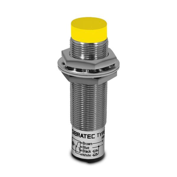 Imagem de Sensor Indutivo Cabo LM18-3008PC Não Faceado 18mm 6Vcc à 36Vcc PNP / NA + NF Sibratec