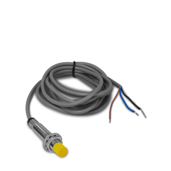 Imagem de Sensor Indutivo Cabo M12 Não Faceado 12mm 6Vcc à 36Vcc PNP-NA 3 Fios Sibratec