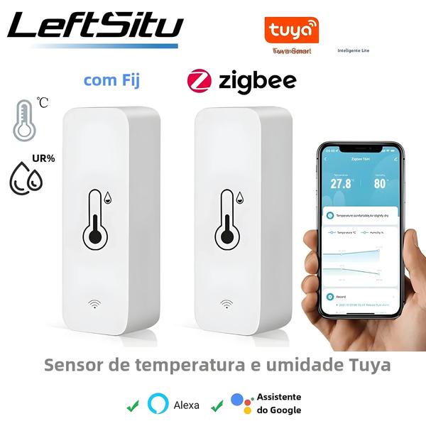 Imagem de Sensor Inteligente de Temperatura e Umidade Wi-Fi - Higrômetro com Controle Remoto