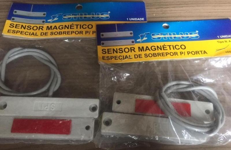 Imagem de Sensor Magnético Especial Sobrepor Portas Alarme Stilus Mpie  1092