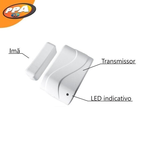 Imagem de Sensor Magnético Sem Fio Ppa Ss 200 Alarme Segurança Portas E Janelas