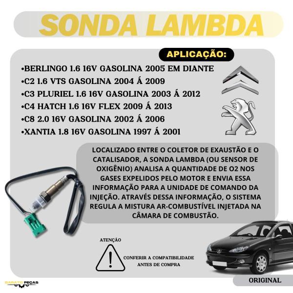 Imagem de Sensor Oxigênio Pré Catalisador Xsara C3 C4 306 307 1.6 16v 028