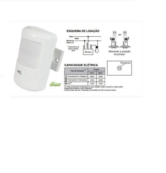 Imagem de Sensor parede de sobrepor mps40 br margirius