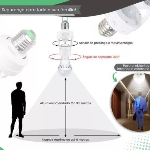 Imagem de Sensor Presença 360 Soquete E27 Bivolt - Economia