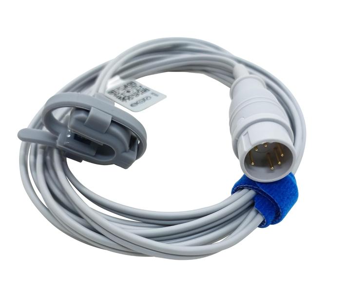 Imagem de Sensor Spo2 Clip Neonatal Y 3mt Zoncare Pm-7000d - 6 Pinos 