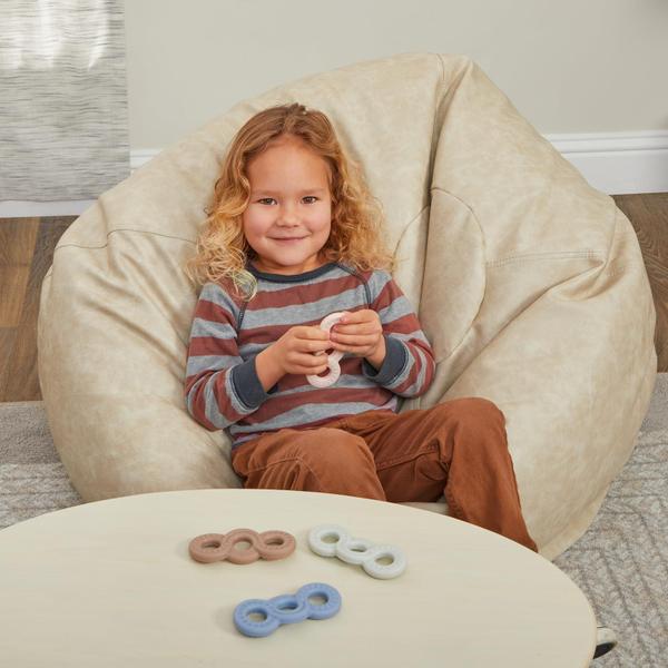 Sensory Fidget Tactile Triple Infinity Loop, conjunto de 4 - Really Good Stuff Imagem de Sensory Fidget Tactile Triple Infinity Loop, conjunto de 4