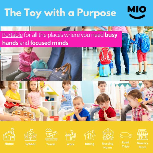 Imagem de Sensory Fidget Toy Mio Toys Push & Pop alivia o estresse de crianças/adultos