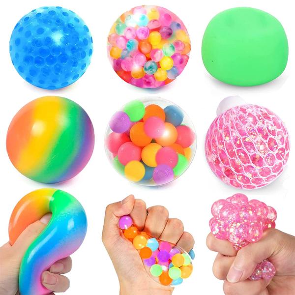 Imagem de Sensory Fidget Toys Zaxideel Squishy Stress Balls, pacote com 6