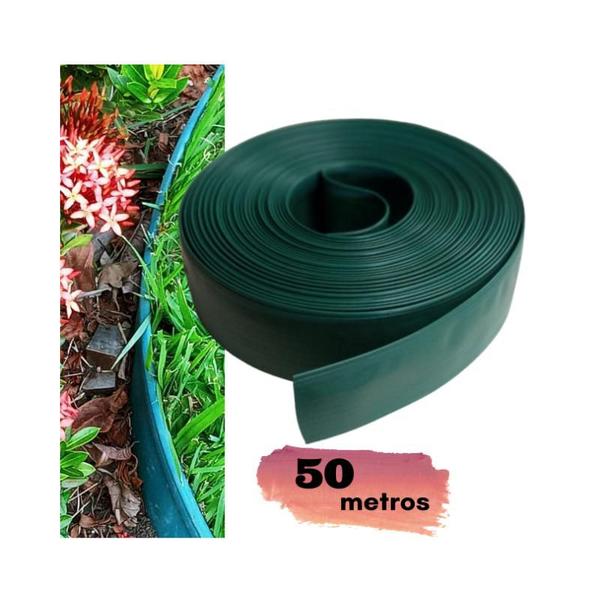 Imagem de Separador limitador divisor de grama 50 mts com borda -Largura 10cm  Gold Plant