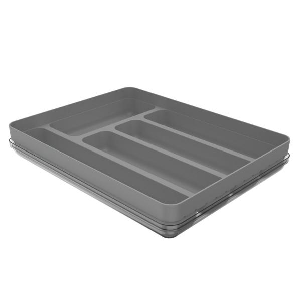 Separador Porta Talheres com Tampa Organizador de Gaveta Multiuso Logic - Ou Imagem de Separador Porta Talheres com Tampa Organizador de Gaveta Multiuso Logic