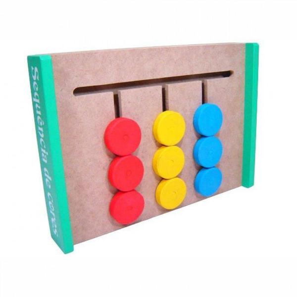 Sequência De Cores Brinquedo Educativo E Pedagógico Em Mdf - Tralalá Imagem de Sequência De Cores Brinquedo Educativo E Pedagógico Em Mdf
