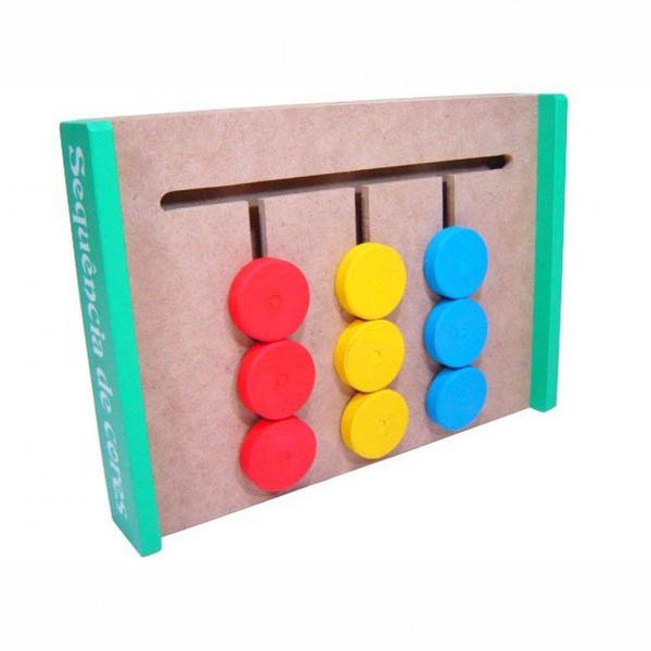 Sequência de Cores Brinquedo Educativo e Pedagógico em MDF - TRALALA Imagem de Sequência de Cores Brinquedo Educativo e Pedagógico em MDF