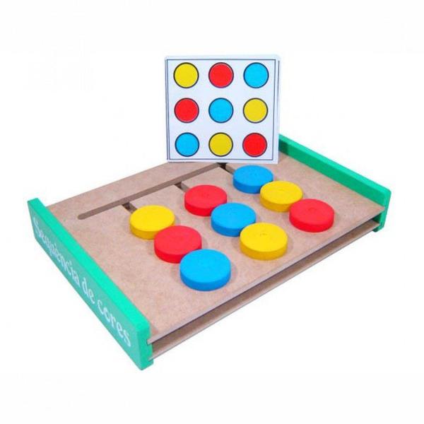 Sequência de Cores Brinquedo Educativo e Pedagógico em MDF - TRALALA Imagem de Sequência de Cores Brinquedo Educativo e Pedagógico em MDF
