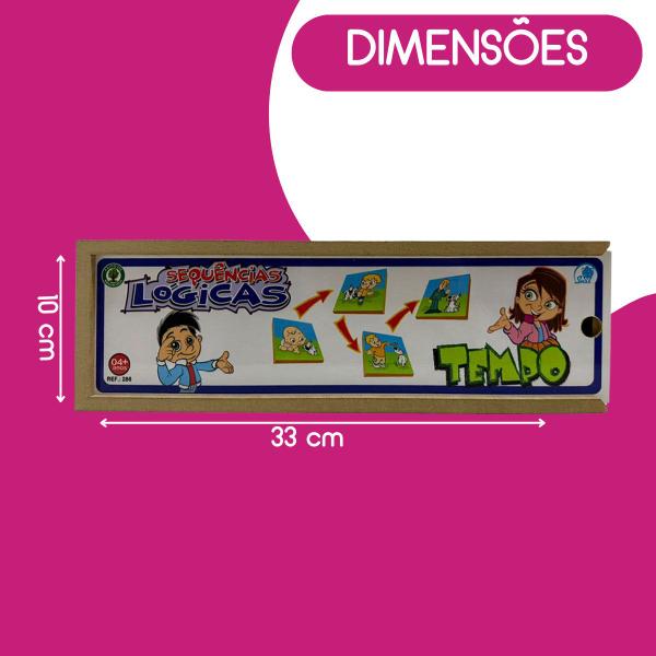 Sequências Lógicas Tempo Brinquedo Educativo em Madeira - Simque Imagem de Sequências Lógicas Tempo Brinquedo Educativo em Madeira