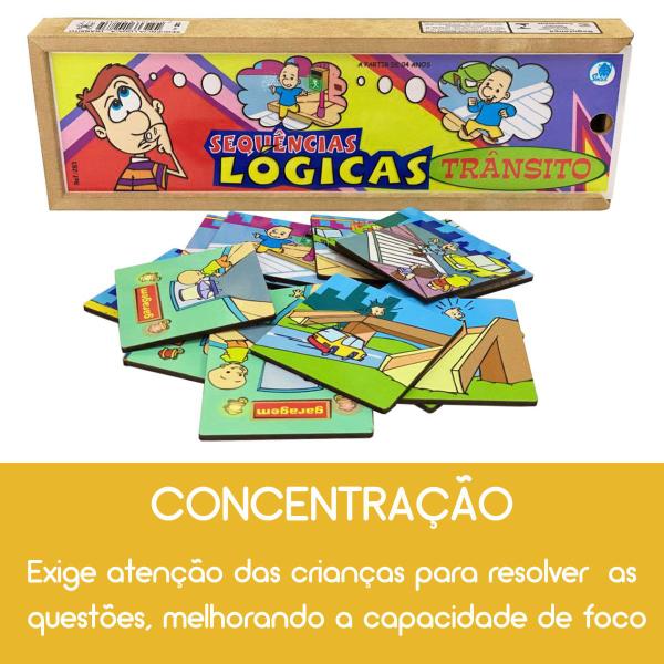 Imagem de Sequências Logicas Trânsito Brinquedo Educativo