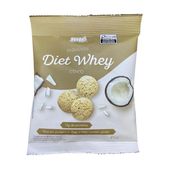 Sequilhos Diet Whey, Sem Glúten Coco Hué 45g - 13g de proteína Imagem de Sequilhos Diet Whey, Sem Glúten Coco Hué 45g - 13g de proteína