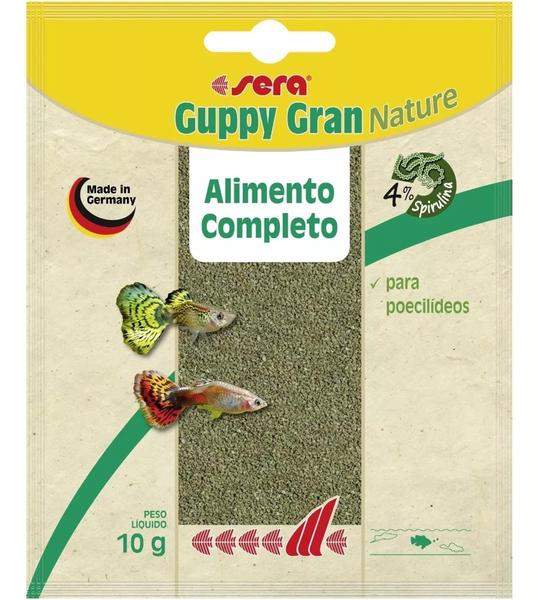 Imagem de Sera Guppy Gran Nature 10g Racão P/ Peixe Lebiste Granulada