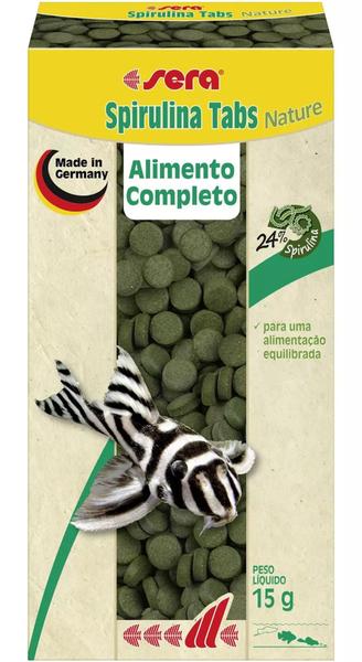 Imagem de Sera Ração Spirulina Tabs Nature 15g 24 Tabs