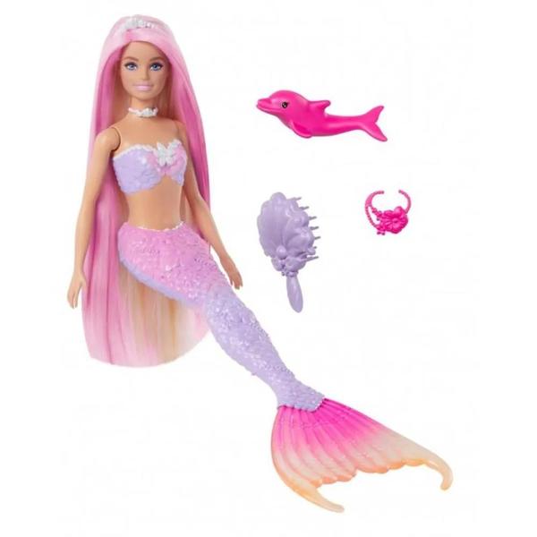 Imagem de Sereia Morena Cabelo Roxo Barbie Cores- Mattel HRP96-HRP97