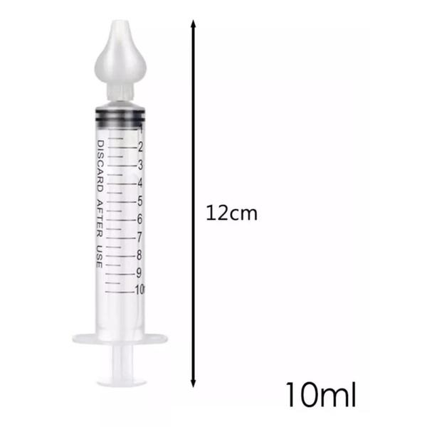 Imagem de Seringa Aspirador Nasal Para Bebê Com Ponta De Silicone 3und