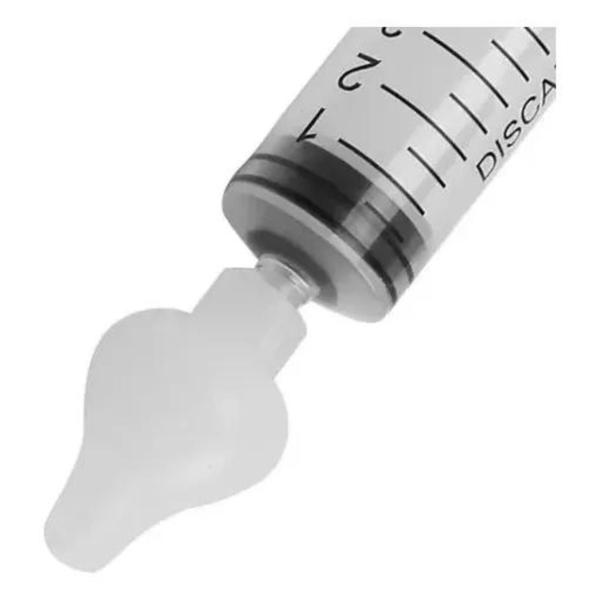 Imagem de Seringa Aspirador Nasal Para Bebê Com Ponta De Silicone 3und