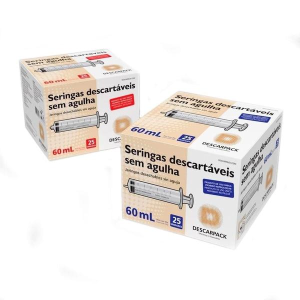 Imagem de Seringa Descarpack Bico Luer Slip sem Agulha 3ml - Embalagem com 100 unidades