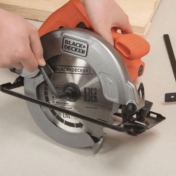 Imagem de Serra Circular 7 1/4Pol. Black Decker Cs1004 1400W 184Mm