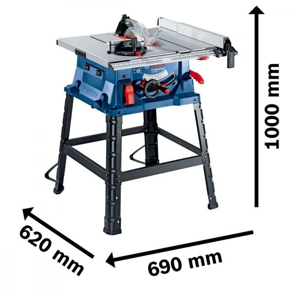 Imagem de Serra circular de bancada 10" 1.800 watts com mesa extensível - GTS 254 - Bosch