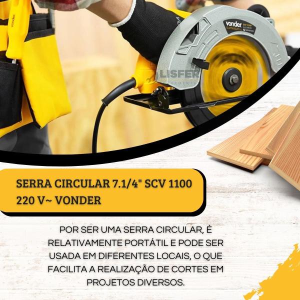 Imagem de Serra Circular Elétrica Vonder Scv 1100 185mm 1100w 220v