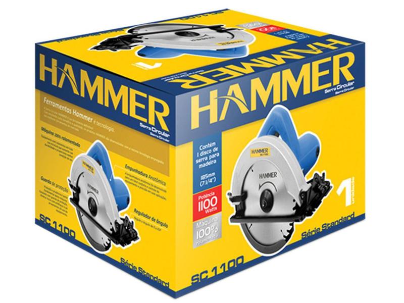 Imagem de Serra Circular Hammer GYSC1100 - 1100W 5.000 rpm