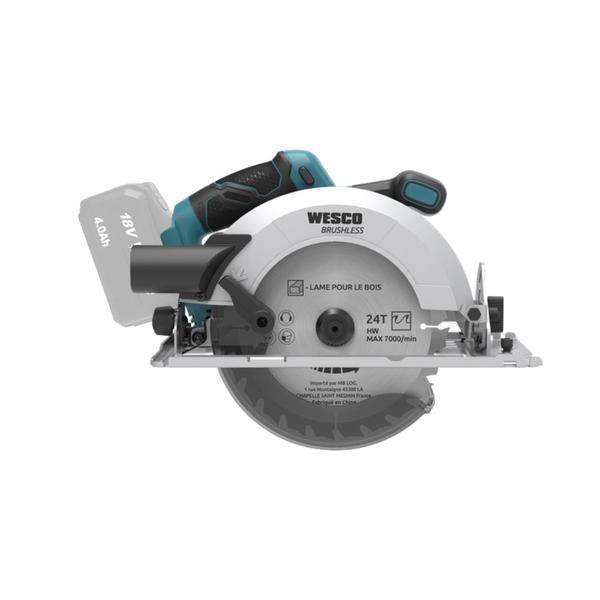 Imagem de Serra Circular Prof. 7.1/4  Bateria 18v Ws2821.9 Brushless Wesco