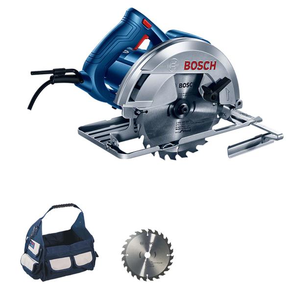 Imagem de Serra Circular Profissional Bosch GKS 150 1500W Com Bolsa e Disco