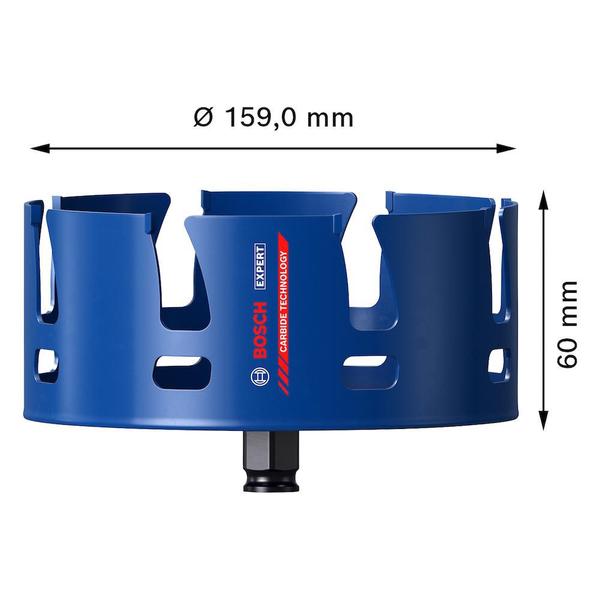 Imagem de Serra copo Bosch EXPERT Construction Material 159 mm, 6 1/4"