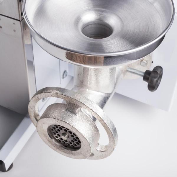 Imagem de Serra Fita Com Moedor Açougue Bancada Inox Máquina Cortar Serrar Osso Frango Peixe Congelados Moer Carne Botini B15209 Elétrica Industrial