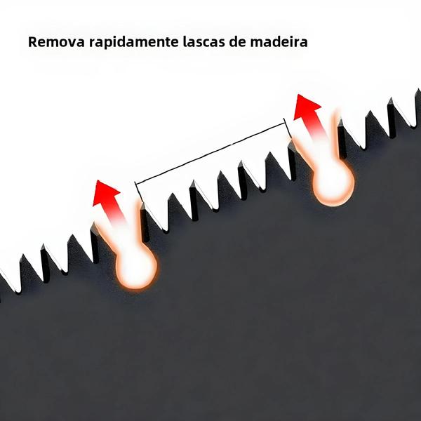 Imagem de Serra Manual Dobrável Portátil - Ideal para Carpintaria, Jardim e Corte de Árvores Frutíferas