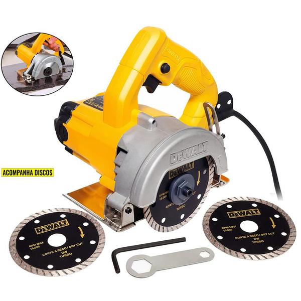 Imagem de Serra Mármore 4.7/8 POL 1.400w com 3 Discos DW862WA DEWALT