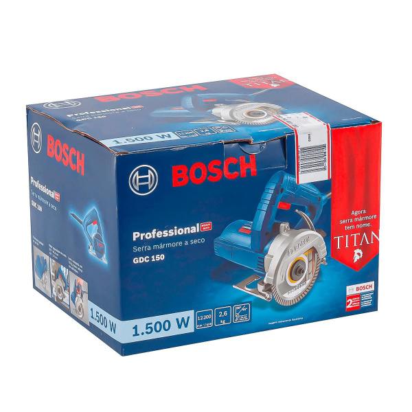 Imagem de Serra Mármore Bosch Elétrica 127v 1500w Gdc150 Standard Azul