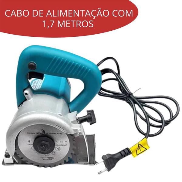 Imagem de Serra Mármore Circular 1200w 12000rpm EVSMS110 EVALD