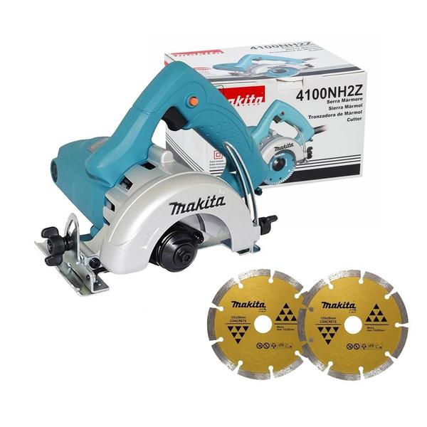 Imagem de Serra Mármore Makita 4100Nh2Zl 1.450W Profiss + Discos 220V