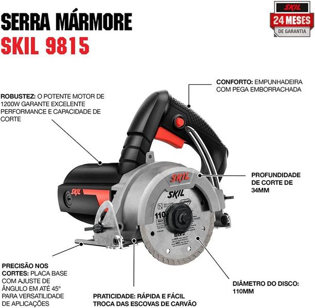 Imagem de serra marmore skill 1200w bosch 220v - F0129815JD000