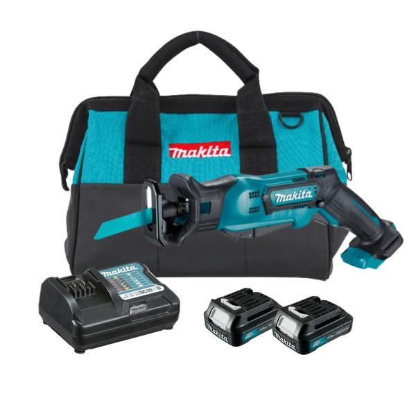 Imagem de Serra Sabre Makita 2 Baterias 12v Jr103 + Carregador + Bolsa