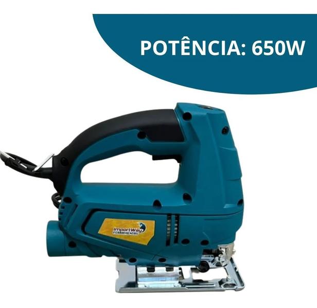 Imagem de Serra Tico Tico Corte Com Guia Laser Profissional 110V 650w Importway IWSTTL110