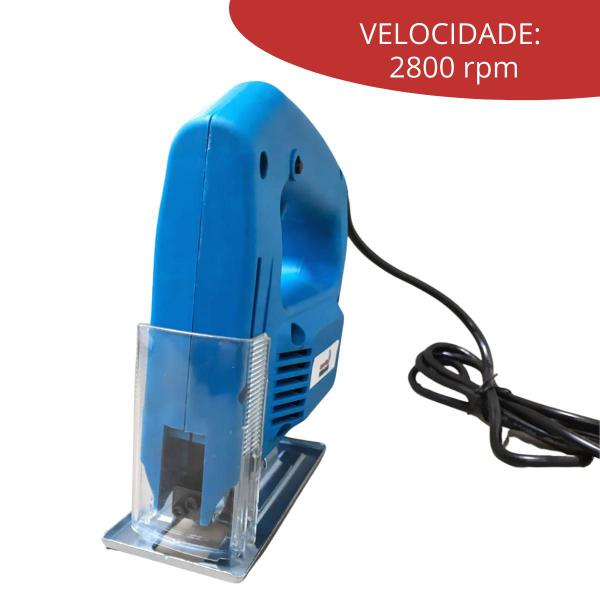 Imagem de Serra Tico Tico Elétrica 220V Corta Madeira e Metal 500W + Lâmina