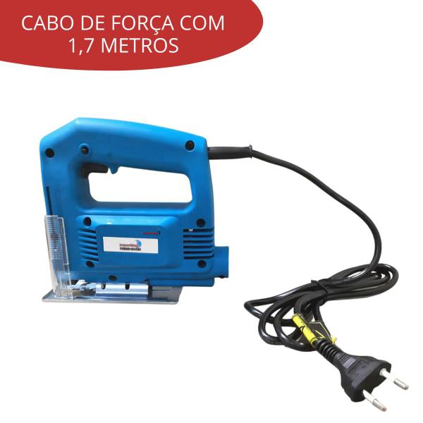 Imagem de Serra Tico Tico Elétrica 220V Corta Madeira e Metal 500W + Lâmina