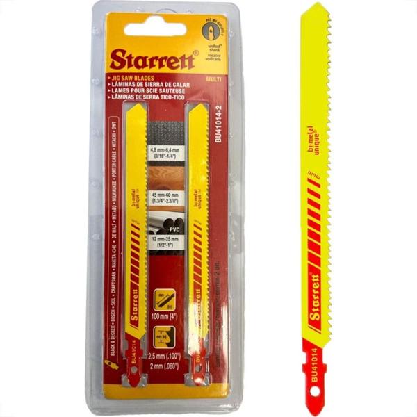 Imagem de Serra Tico-Tico Lamina Starrett Multi Bi-Metal Com 2 Pecas Bu41014-2 - 100Mm - Bu1014 *