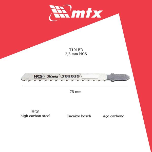 Imagem de Serra Tico Tico Mad Bosch 7,5x2,5mm T101br Kit 3 Pç Hcs Mtx