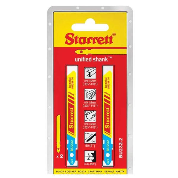 Imagem de Serra Tico-Tico para Metal 50mm 32 Dentes com 2 Peças - BU232-2 - STARRETT