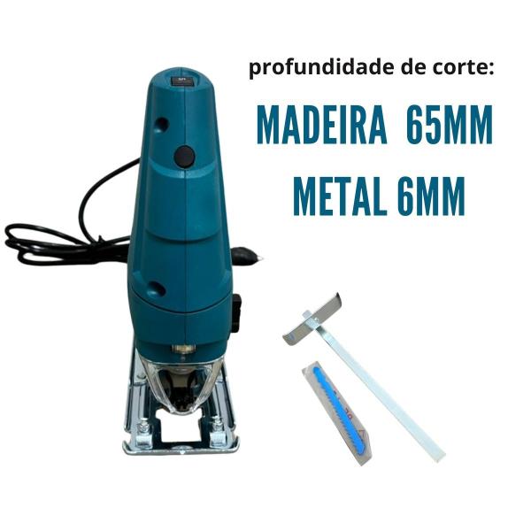 Imagem de Serra Tico Tico Profissional Corte Com Guia Laser 650w 127v