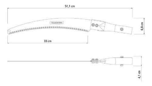Imagem de Serrote de Poda C/ Lâmina Profissional - Tramontina