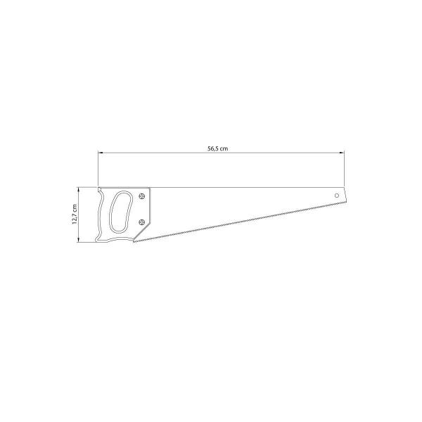 Imagem de Serrote Tramontina Utility 20" com 7 Dentes por Polegada Lamina em Aço Especial e Cabo de Madeira